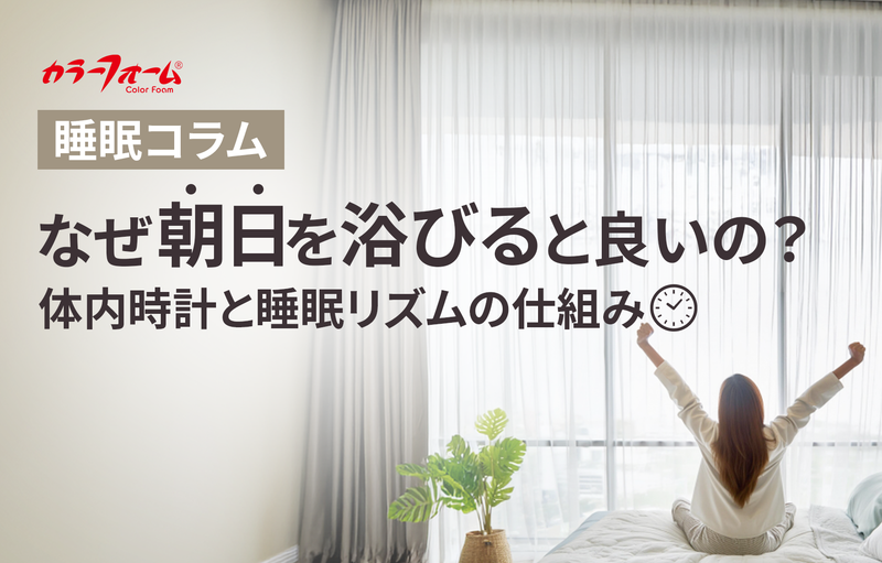 なぜ朝日を浴びると良いの？体内時計と睡眠リズムの仕組み