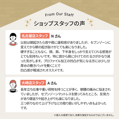 セブンゾーンマットレス 三つ折りタイプ